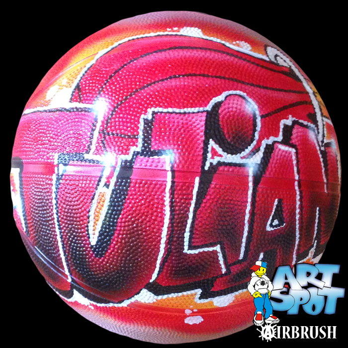 airbrushed basketballs