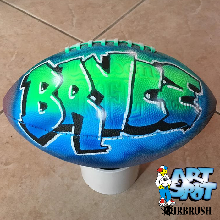 airbrushed footballs